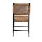 Baxton Studio Alise Modern Bohemian Dark Brown Mahogany Wood and Banana Fiber Dining Chair 228-13102-ZORO - alternate 8
